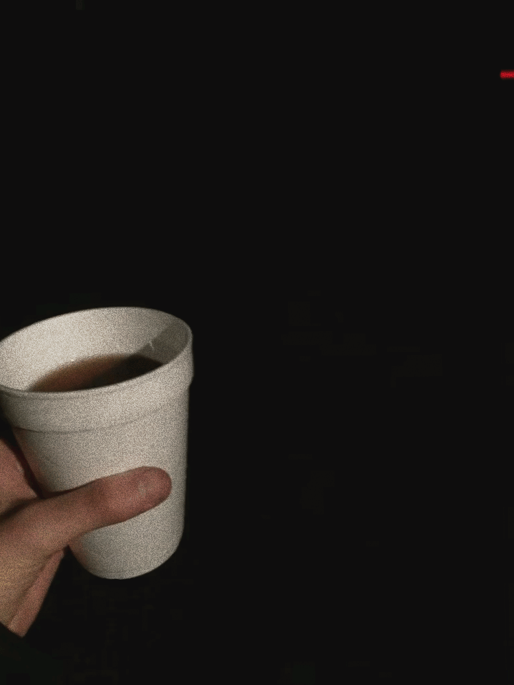 Animated loop of a styrofoam cup in shifting light. Created with PHHHOTO.
